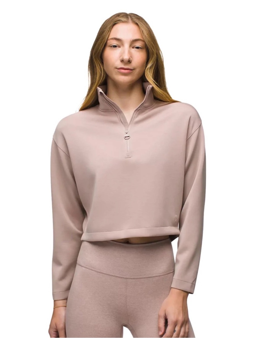 PrAna 2pc Shea Soft Half-Zip Pullover and Ice Flow Leggings. Size S